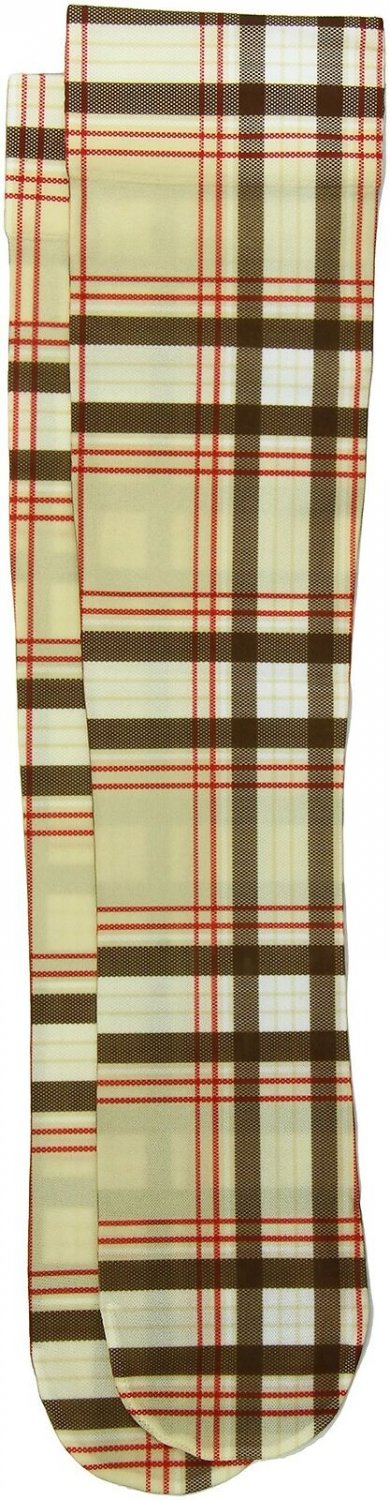 Celeste Stein Therapeutic Compression Socks, Tan Brown Plaid, 15-20 mmhg, 1 P...