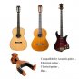 Guitar Wall Mount, Auto Lock Guitar Wall Hanger, Hard Wood Base in Guitar Sha...