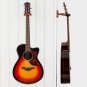 Guitar Wall Mount, Auto Lock Guitar Wall Hanger, Hard Wood Base in Guitar Sha...