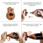 Guitar Wall Mount, Auto Lock Guitar Wall Hanger, Hard Wood Base in Guitar Sha...