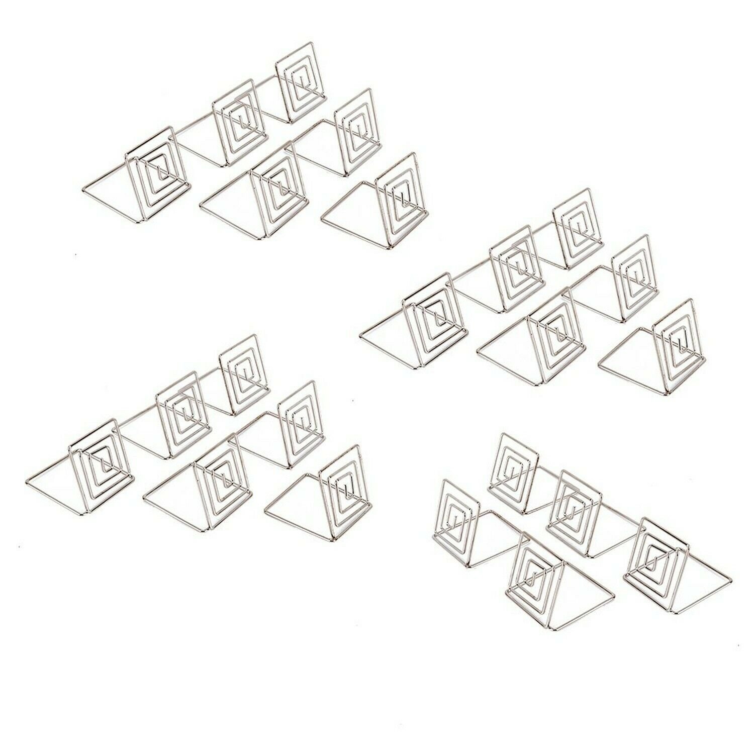 Looching 20pcs 1.5X1.5 Inch Silver Wire Place Card Holder Photo Clips Place M...