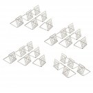 Looching 20pcs 1.5X1.5 Inch Silver Wire Place Card Holder Photo Clips Place M...