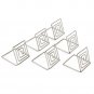 Looching 20pcs 1.5X1.5 Inch Silver Wire Place Card Holder Photo Clips Place M...
