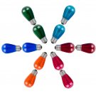 12-Pack S14 11W Colored Glass Decorative Antique Vintage Edison Incandescent ...