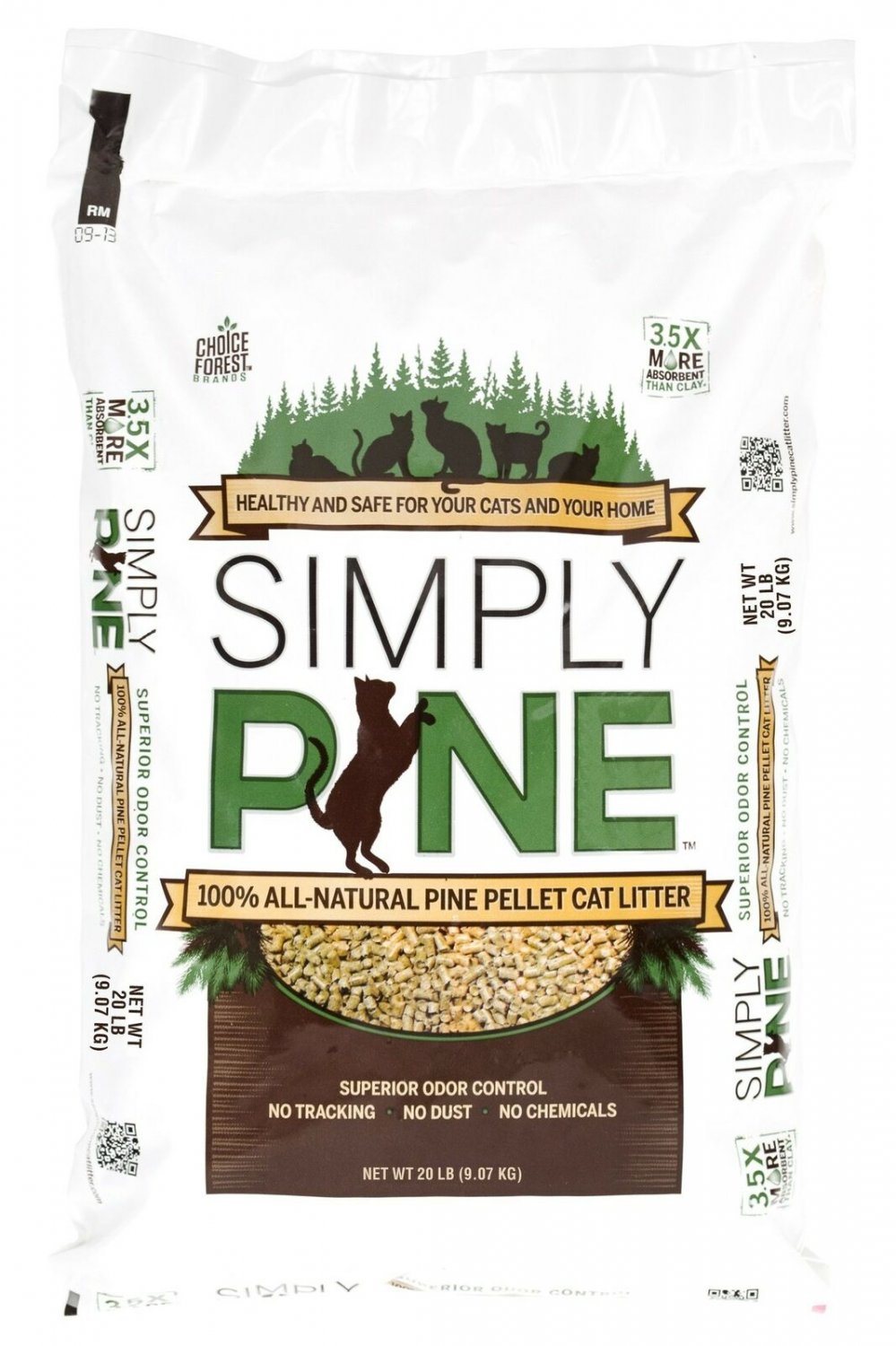 Simply Pine Natural Cat Litter, 20 lb