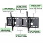 VideoSecu Tilt Flat Screen TV Wall Mount Bracket for 37" 40" 42" 46" 47" 50" ...