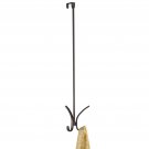 InterDesign Axis Easy Reach 24" Quad Hook, Over the Door Towel Holder or Coat...