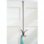 InterDesign Axis Easy Reach 24" Quad Hook, Over the Door Towel Holder or Coat...