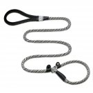 Wellbro Slip Lead Dog Leash, 6 ft Reflective Nylon Rope Leash with Two Leathe...