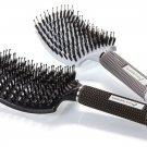 Boar Bristle Hair Brush set – Curved and Vented Detangling Hair Brush for Wom...