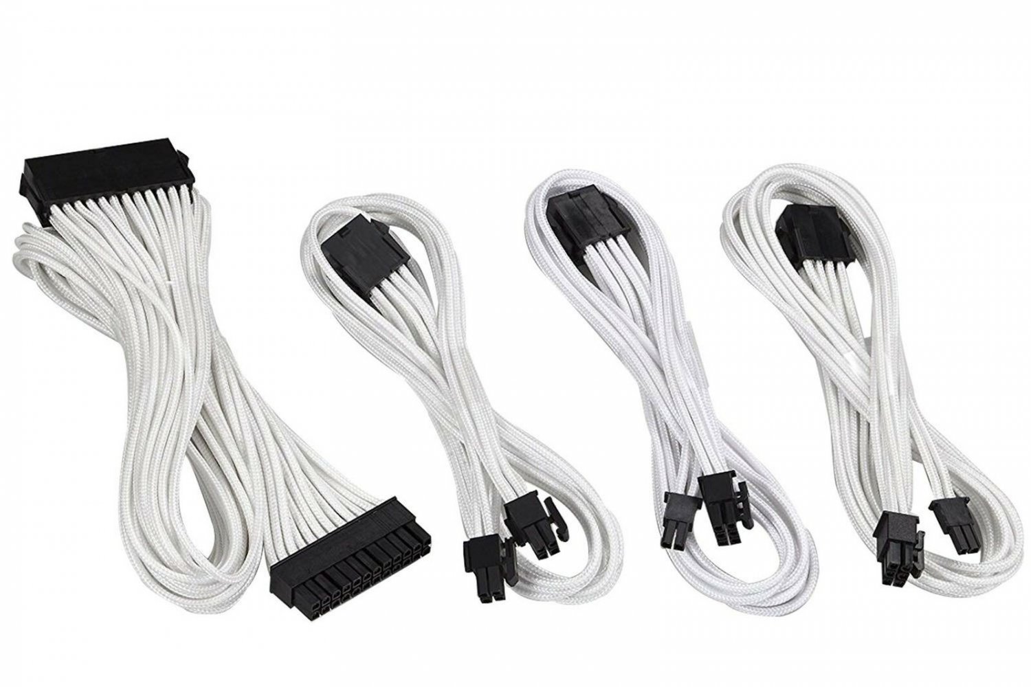 upHere Sleeved Cable - Cable Extension for Power Supply with Extra-Sleeved 24...
