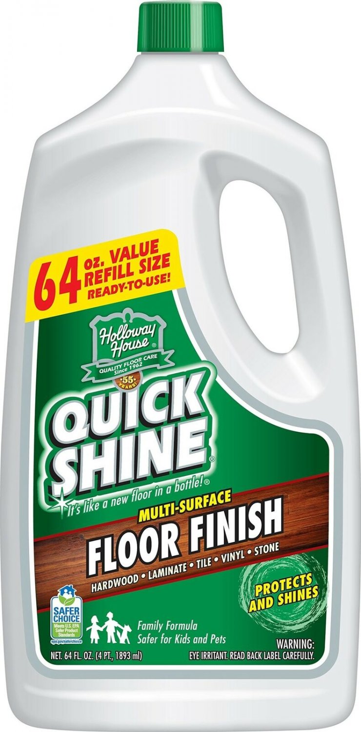 Quick Shine Multi-Surface Floor Finish and Polish, 64 oz. Refill Bottle