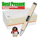 3D Pen for Kids - Safe Low Temperature 3D Printing Pen (3D Pen Gold)