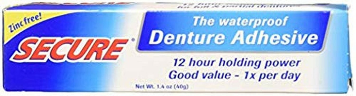 Secure Denture Bonding Cream, 1.4 Ounce - 2 per case.