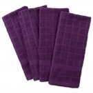 DII Cotton Terry Windowpane Dish Towels, 16 x 26" Set of 4, Machine Washable ...