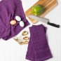 DII Cotton Terry Windowpane Dish Towels, 16 x 26" Set of 4, Machine Washable ...