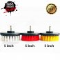 5in 3 Piece Soft, Medium and Stiff Power Scrubbing Brush Drill Attachment for...