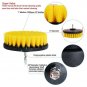 5in 3 Piece Soft, Medium and Stiff Power Scrubbing Brush Drill Attachment for...