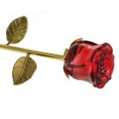 YUYIKES 9 Inches Romantic Love Forever in Bud Red Crystal Rose Flower, Best G...