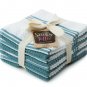 Sticky Toffee Cotton Terry Kitchen Dishcloth, Blue, 8 Pack, 12 in x 12 in
