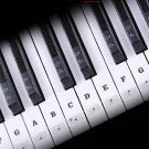 Piano Stickers for Keys, Transparent Removable Kids and Beginners Piano Keybo...