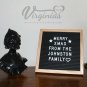 10 x 10 Premium Solid Oak Framed Changeable Letter Board, With Free Canvas Ba...