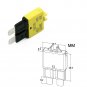 T Tocas 20 Amp 5pcs Manual Reset Low Profile ATC Circuit Breakers 12V - 28V D...