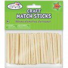 Multicraft Imports Krafty Kids CW524 Craftwood Natural Craft Match Sticks, 2i...