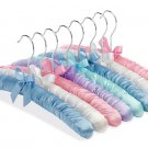 Whitmor Satin Padded Hangers Pastel Set of 8 SATIN PADDED HANGERS S/8-PASTEL