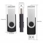FEBNISCTE USB 2.0 Flash Drive 128MB Memory Stick Pendrive , Swivel , Black, B...