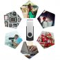 FEBNISCTE USB 2.0 Flash Drive 128MB Memory Stick Pendrive , Swivel , Black, B...