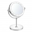 KDKD Lighted Makeup Mirror 1X 7X Magnification Double Sided Round Shape with ...