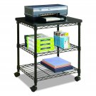 Safco Products Deskside Wire Machine Stand 5207BL, Holds up to 200 lbs. Black