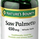 Nature's Bounty Saw Palmetto 450 mg Capsules 250 ea (Pack of 2)