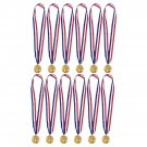 Juvale Gold Medals for Soccer Game - 12-Pack Metal Medals - Winner Awards for...