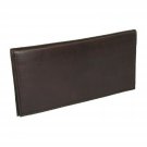 Basic Leather Checkbook Cover Brown