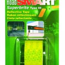 Life Safe: Road Smart Super Brite Fluorescent Reflective Tape, 1" x 24", Lime