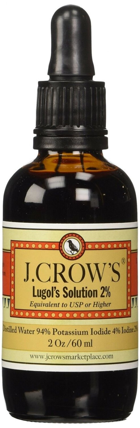 J.Crow's Lugol's Iodine Solution, 2 oz., Twin Pack (2 Bot.)