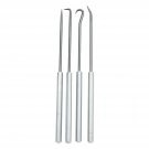 Pick and Hook Set, Steel, 6-5/16in.L, 4 pcs