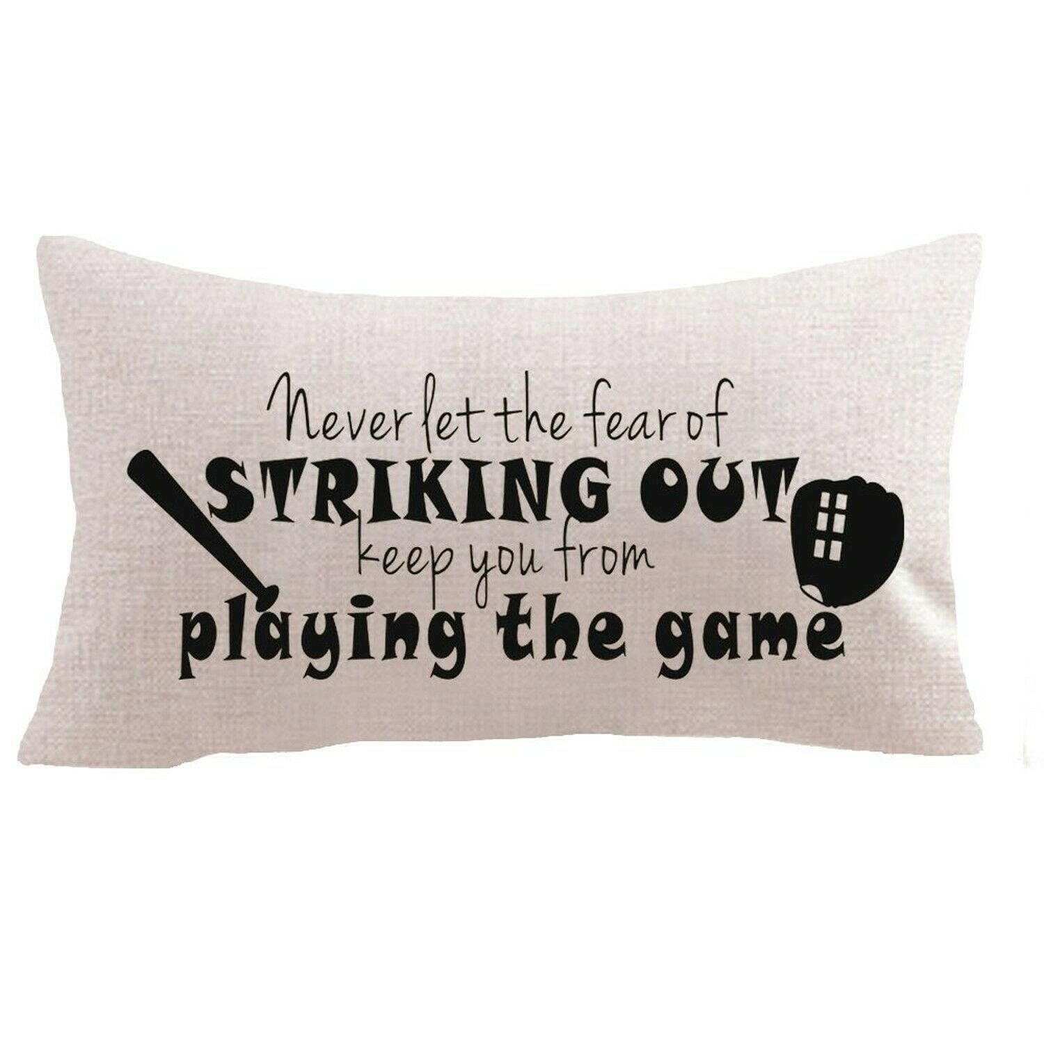 Baseball sayings never let the fear of striking out Baseball sets bat gifts C...