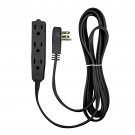 BindMaster 15 Feet Extension Cord/Wire, 3 Prong Grounded, 3 outlets, Angled F...