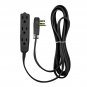 BindMaster 15 Feet Extension Cord/Wire, 3 Prong Grounded, 3 outlets, Angled F...