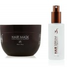 Hair Mask And Argan Oil Hair Serum Set | Deep Conditioning Mask For Soft Hair...