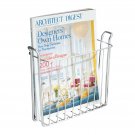 InterDesign Classico Metal Wall Mount Magazine Rack, Newspaper and Book Holde...