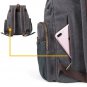 Laptop Backpack with USB Charging Port, P.KU.VDSLCanvas BackpackVintage Backp...