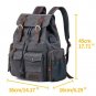 Laptop Backpack with USB Charging Port, P.KU.VDSLCanvas BackpackVintage Backp...