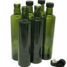 Olive Oil Bottles with Cap & Pourer Fitment, Empty, 500ml - Pack of 6