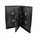 25 Pack Maxtek Standard 14mm Black Six (6) Disc DVD Cases with Double Sided F...