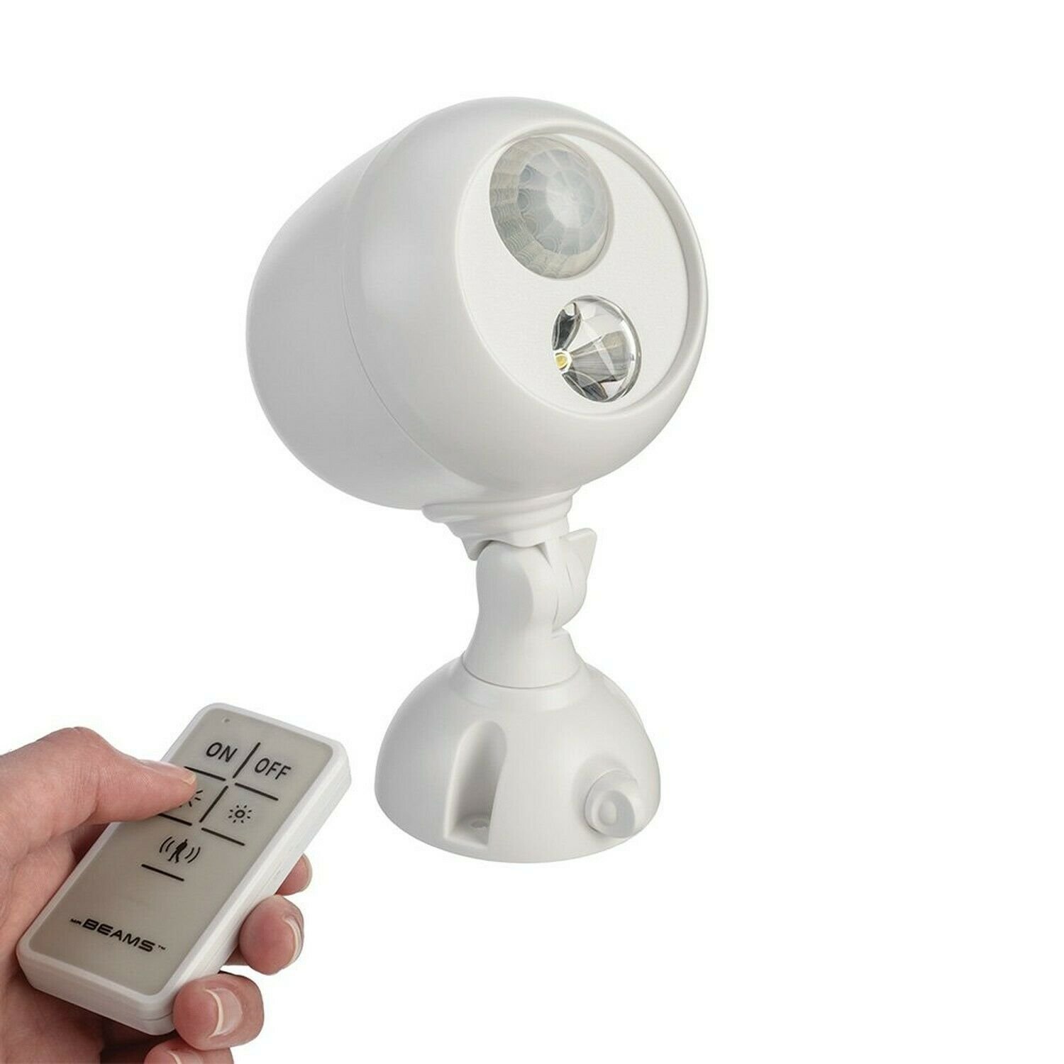 Mr. Beams MB370 Wireless LED Remote Control Spotlight with Motion Sensor and ...