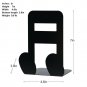 Y-H 1Pair Music Theme 16Points Note Nonskid Bookends Art Bookend for Library ...